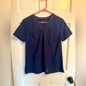 Navy Blue Scrub Top
